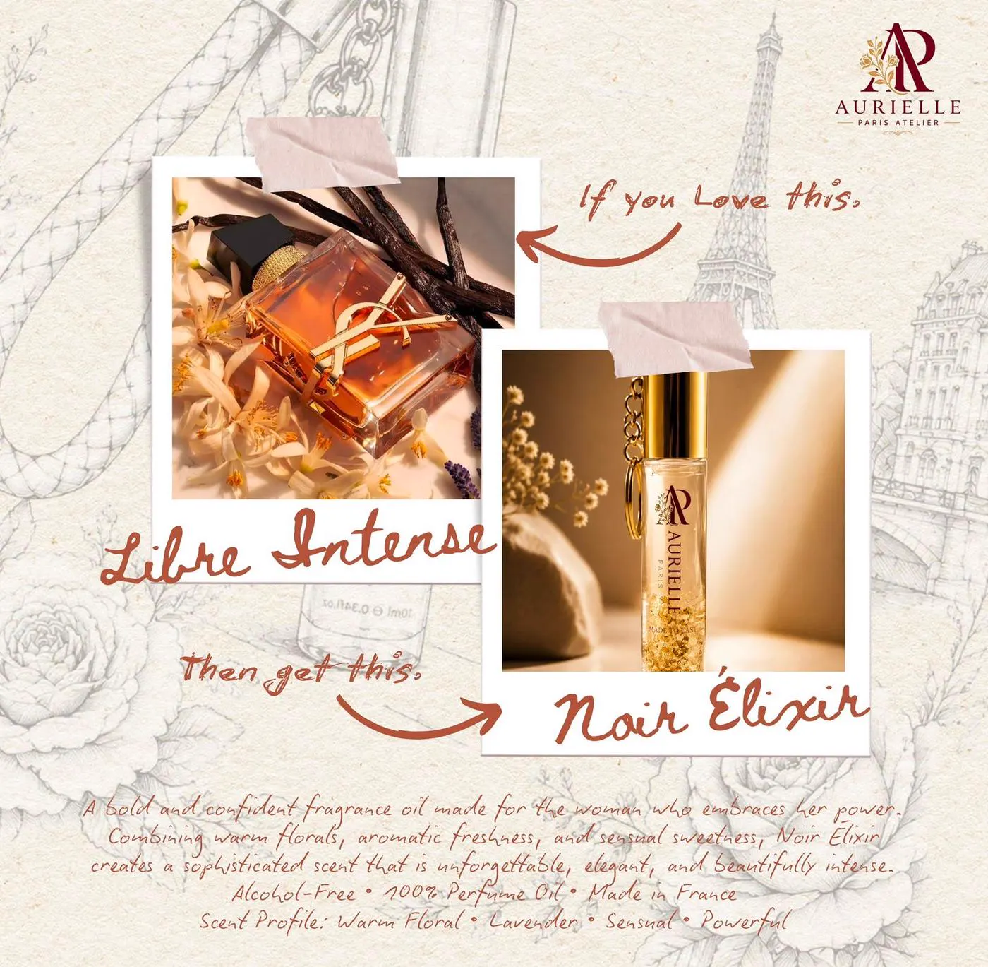 Noir Élixir 香水油實拍 — If you love Yves Saint Laurent Libre Intense